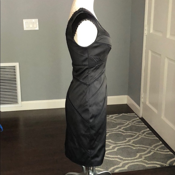 JS Collections Black Bandage Lace Trim Dress - Picture 3 of 8